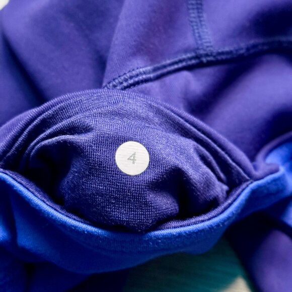 Lululemon Wunder Under Crop III (Reversible) Leggings - Blue - Picture 8 of 8